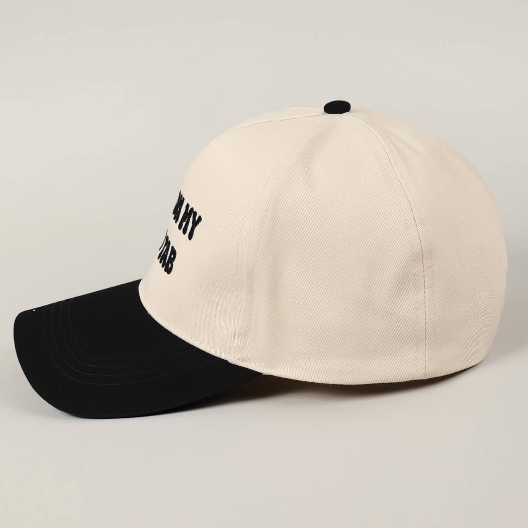 Put It On My Dad's Tab Embroidery Two-Tone Hat
