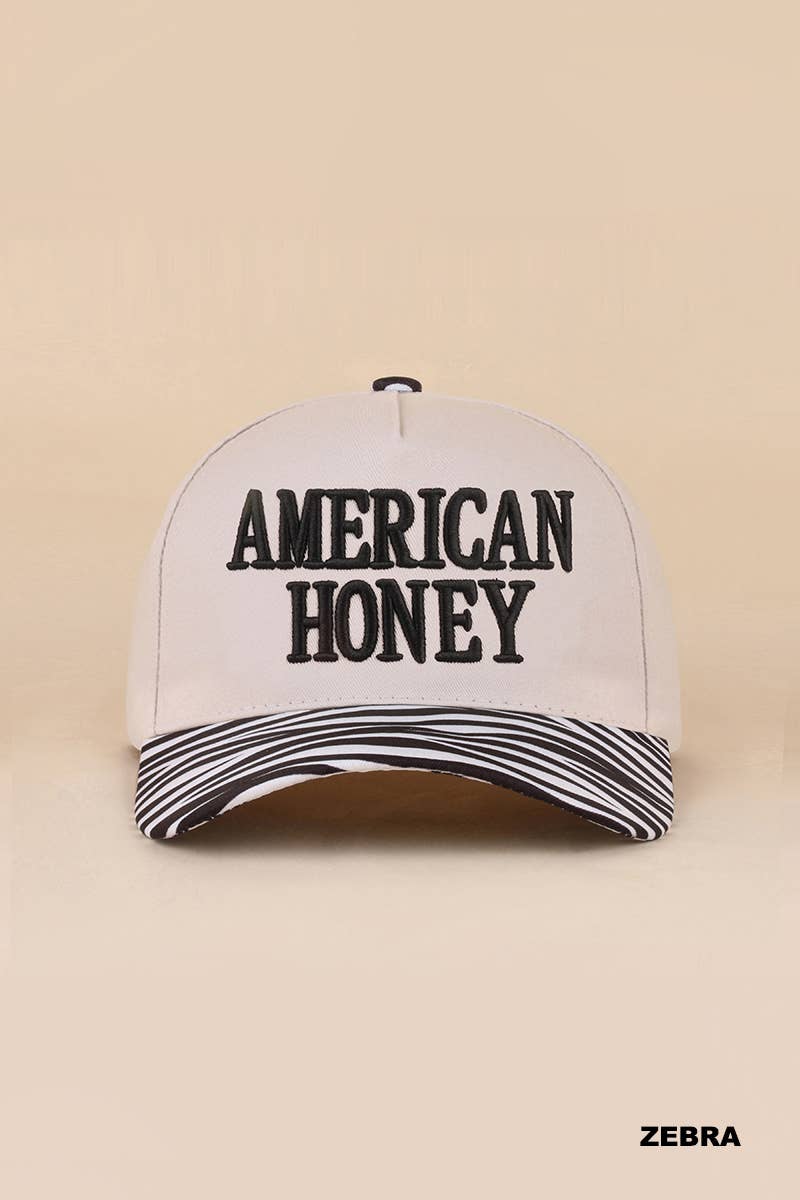 American Honey Two Tone Canvas Cotton Cap