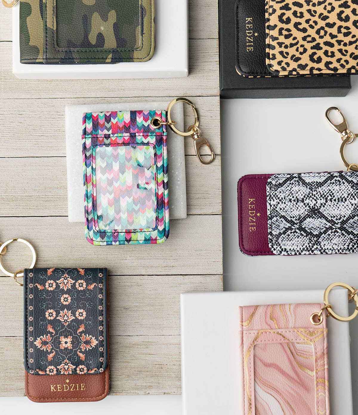 Kedzie Essentials Only ID Holder Keychain Open Stock