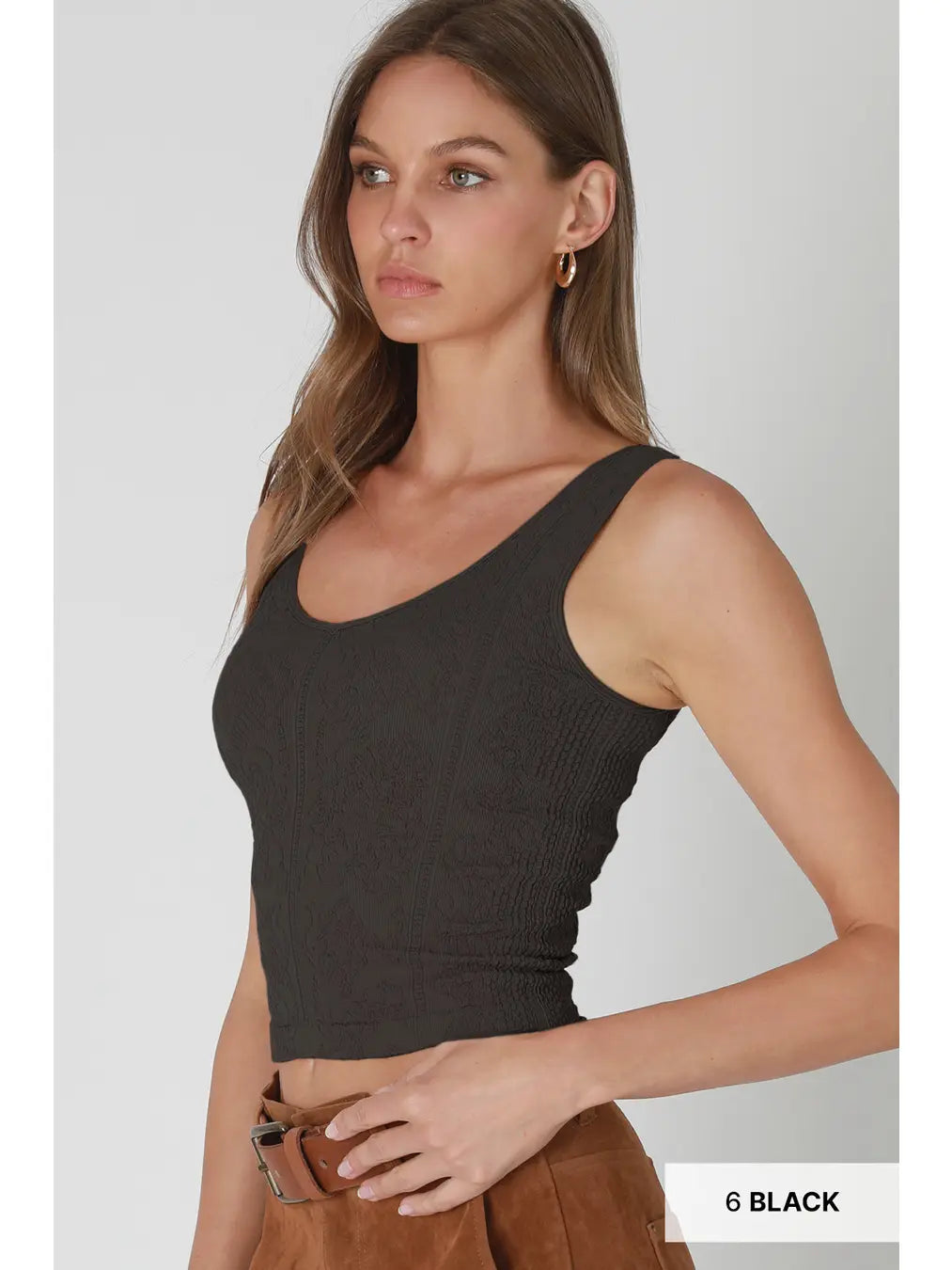 NEW NIKIBIKI REVERSIBLE LACE TANK OS