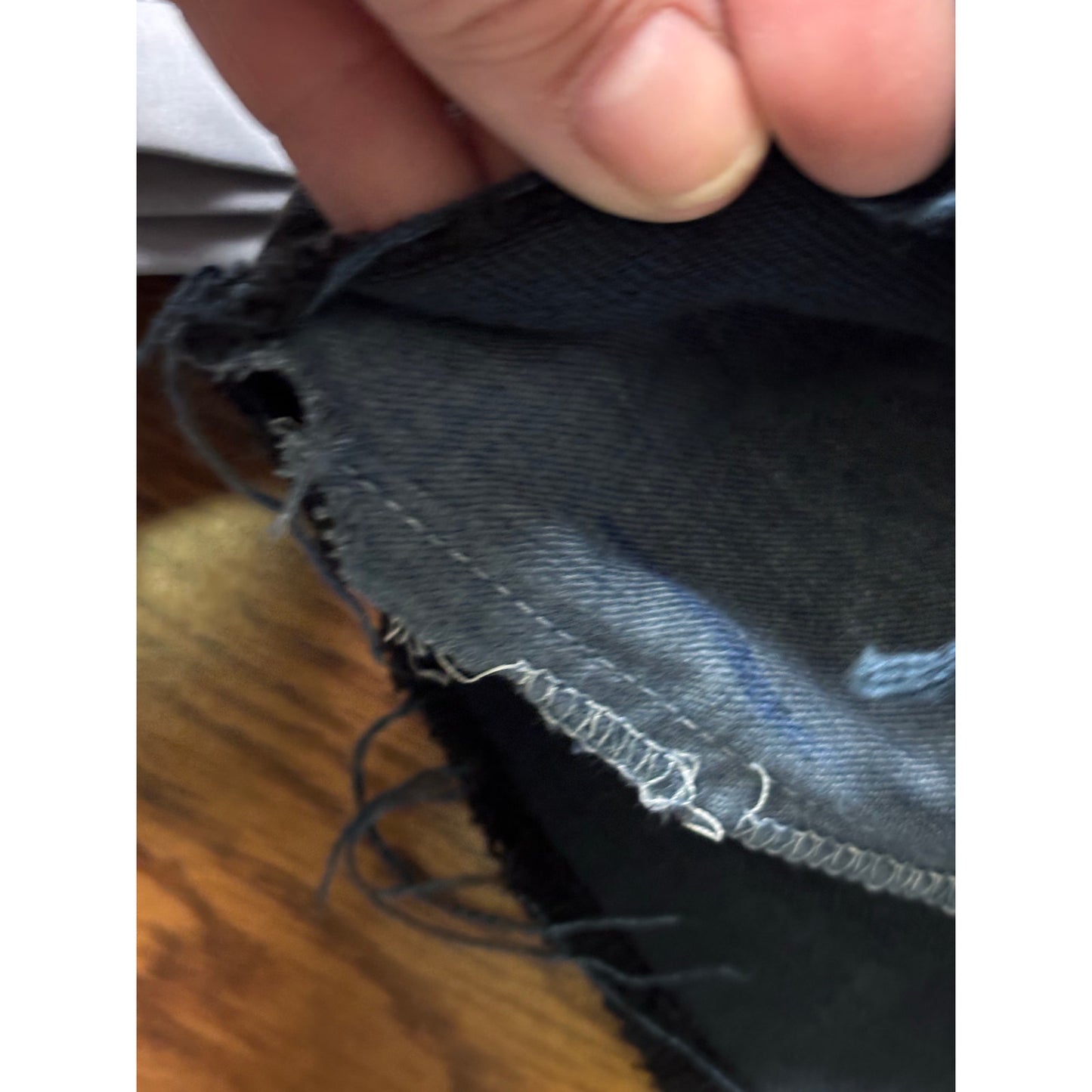 Vintage Marithe + Francois Girbaud Distressed Black Jean Shorts 11/12