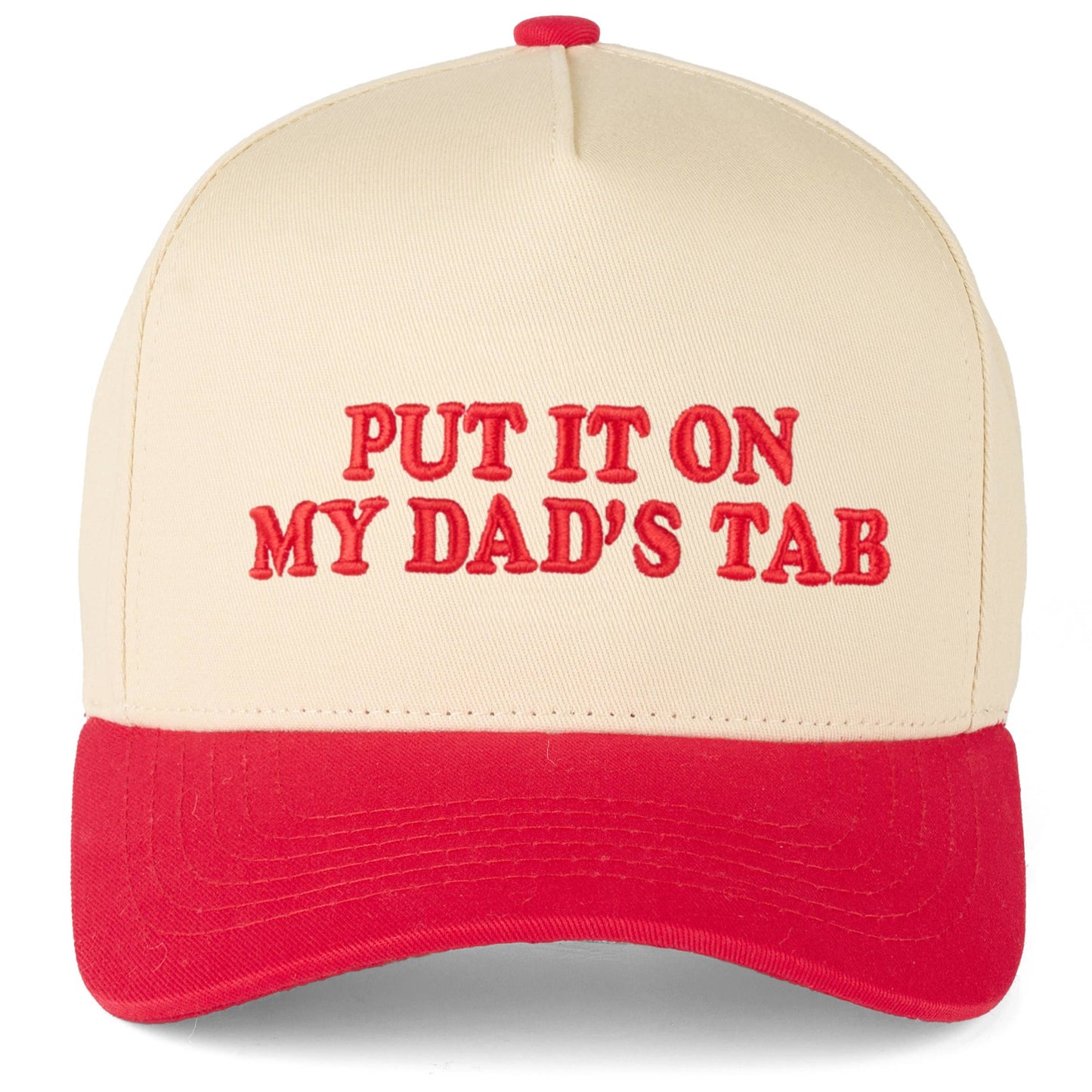 C.C PUT IT ON MY DAD'S TAB Letter Trucker Hat