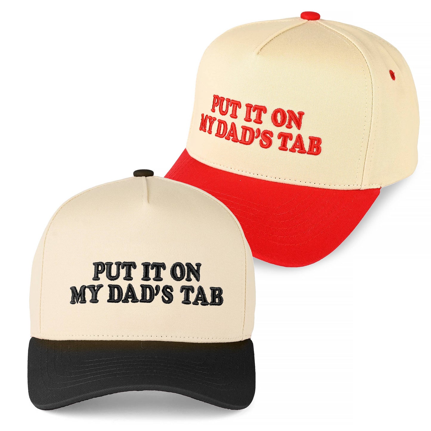 C.C PUT IT ON MY DAD'S TAB Letter Trucker Hat