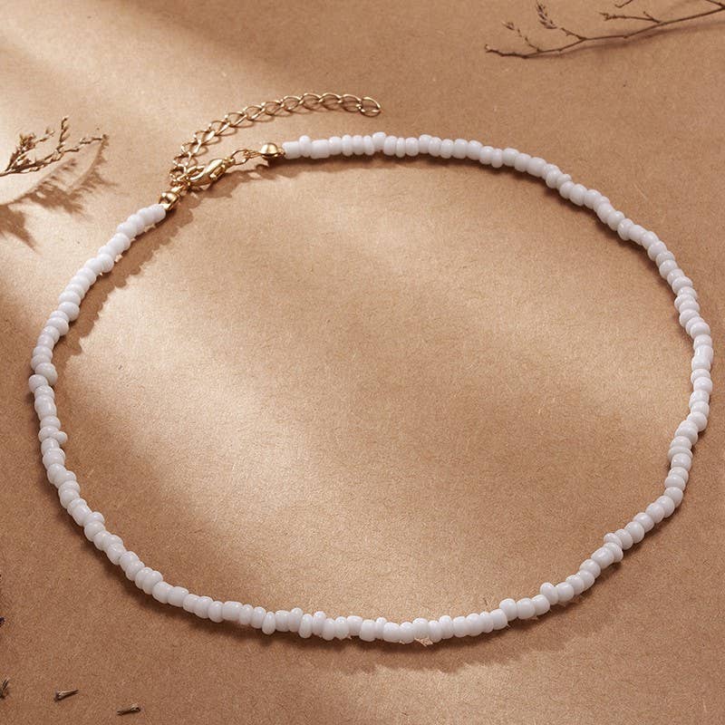 SUMMER BEACH SINGLE BEADED NECKLACE | 40NK9431