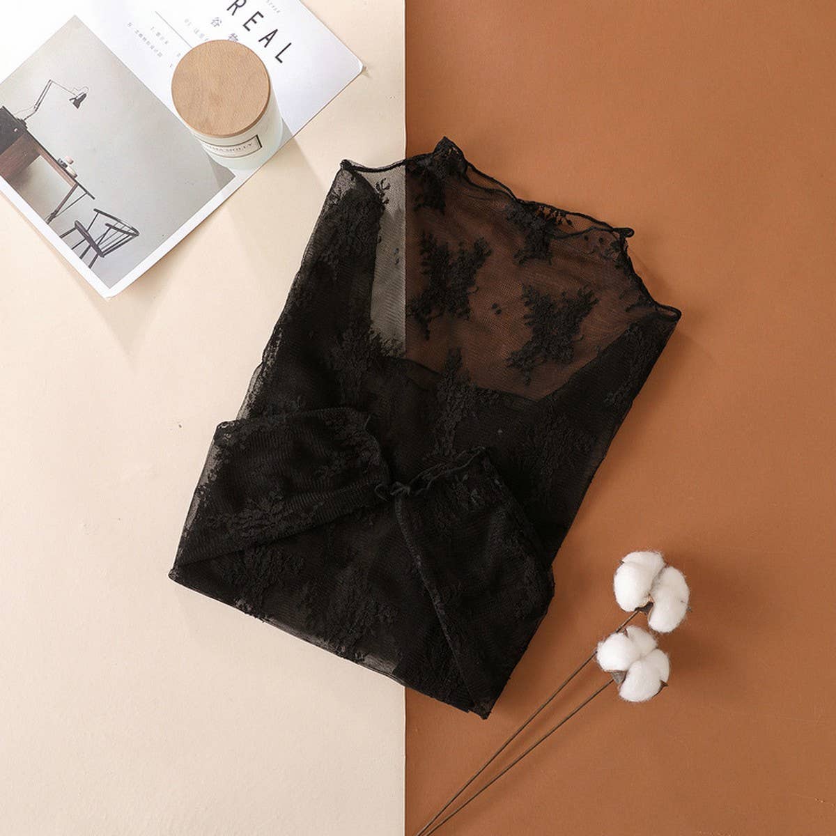 New Sheer Lace Top