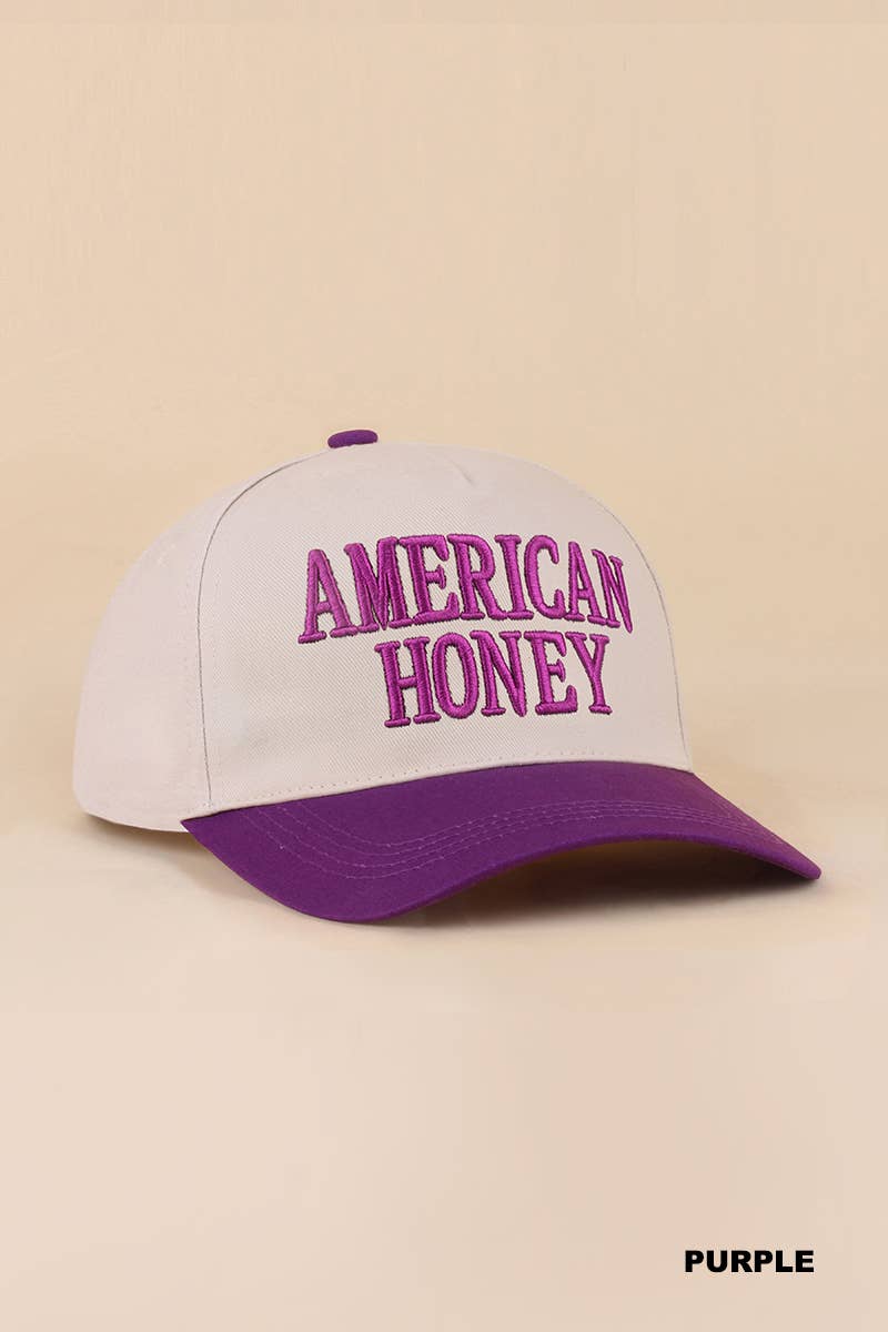 American Honey Two Tone Canvas Cotton Cap
