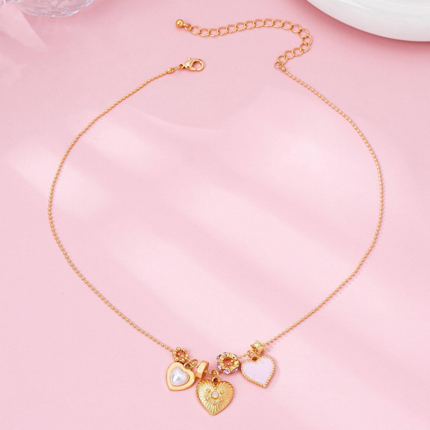 Multi-Heart Charm Necklace | 80N92883