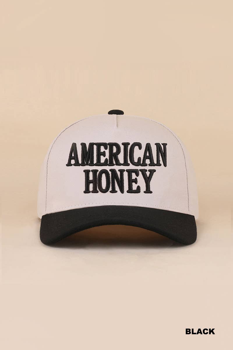 American Honey Two Tone Canvas Cotton Cap