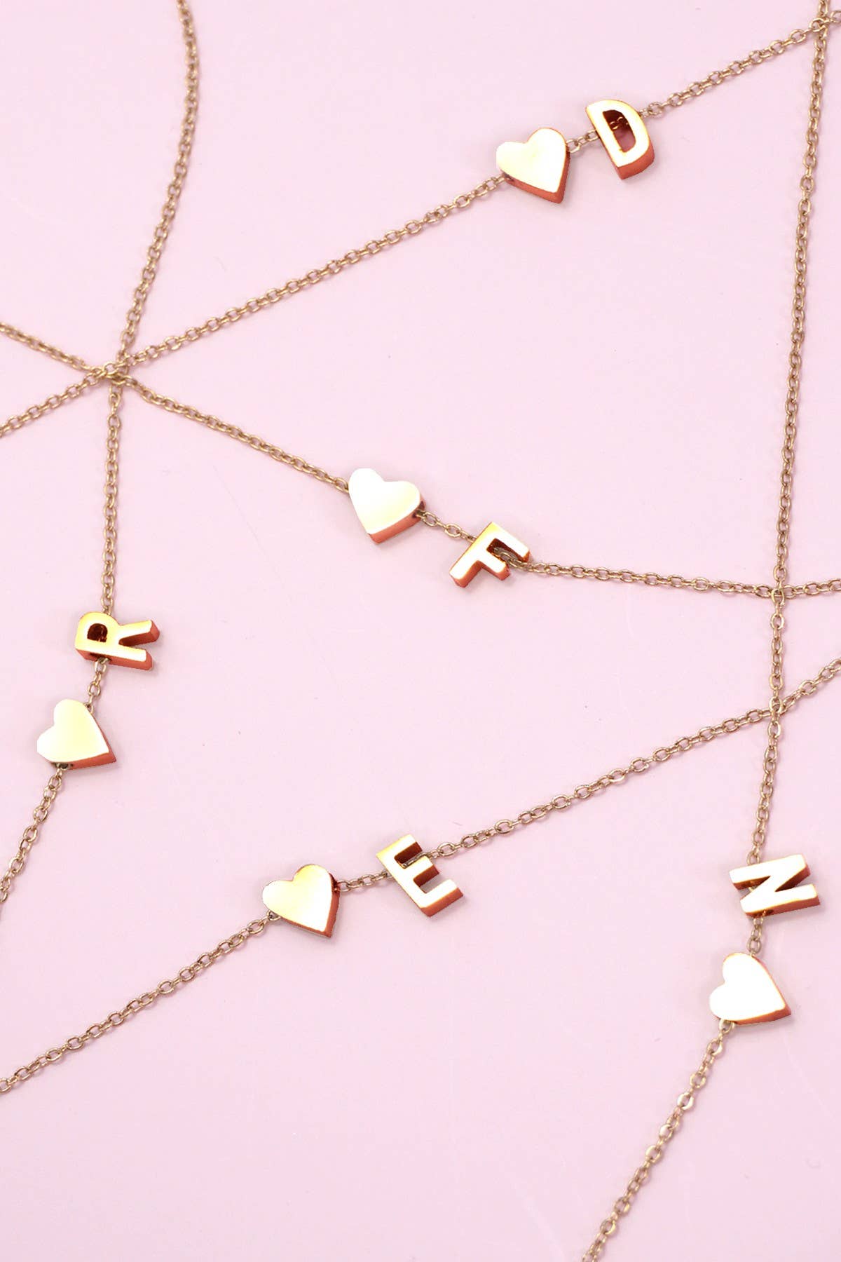 18K STAINLESS STEEL TARNISH FREE INITIAL NECKLACE | 40NK9440