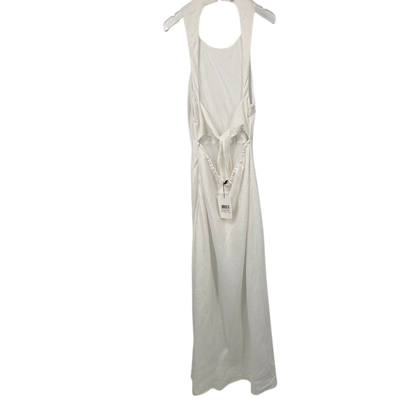 New Dissh Andrea White Linen Maxi Dress Womens 12