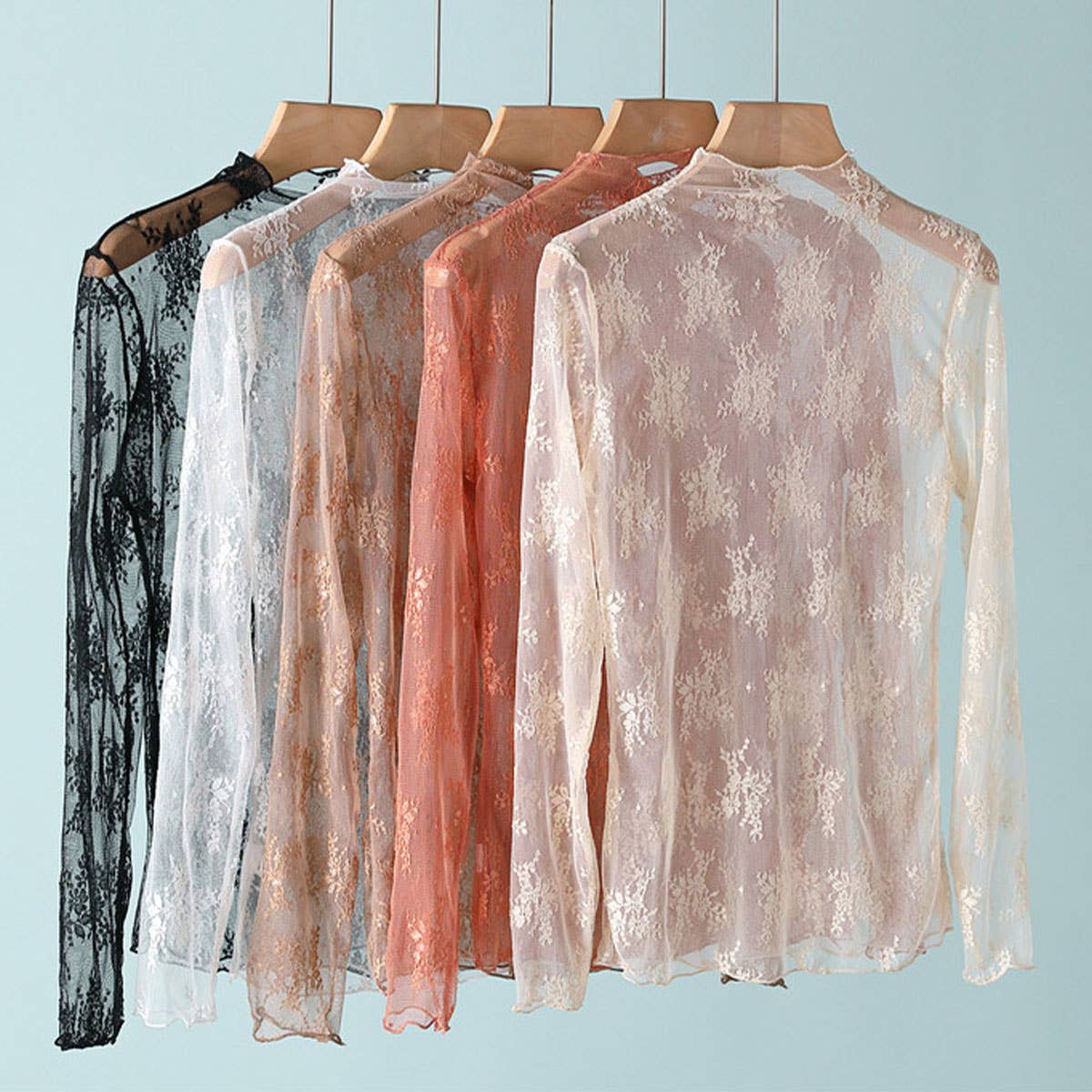 New Sheer Lace Top