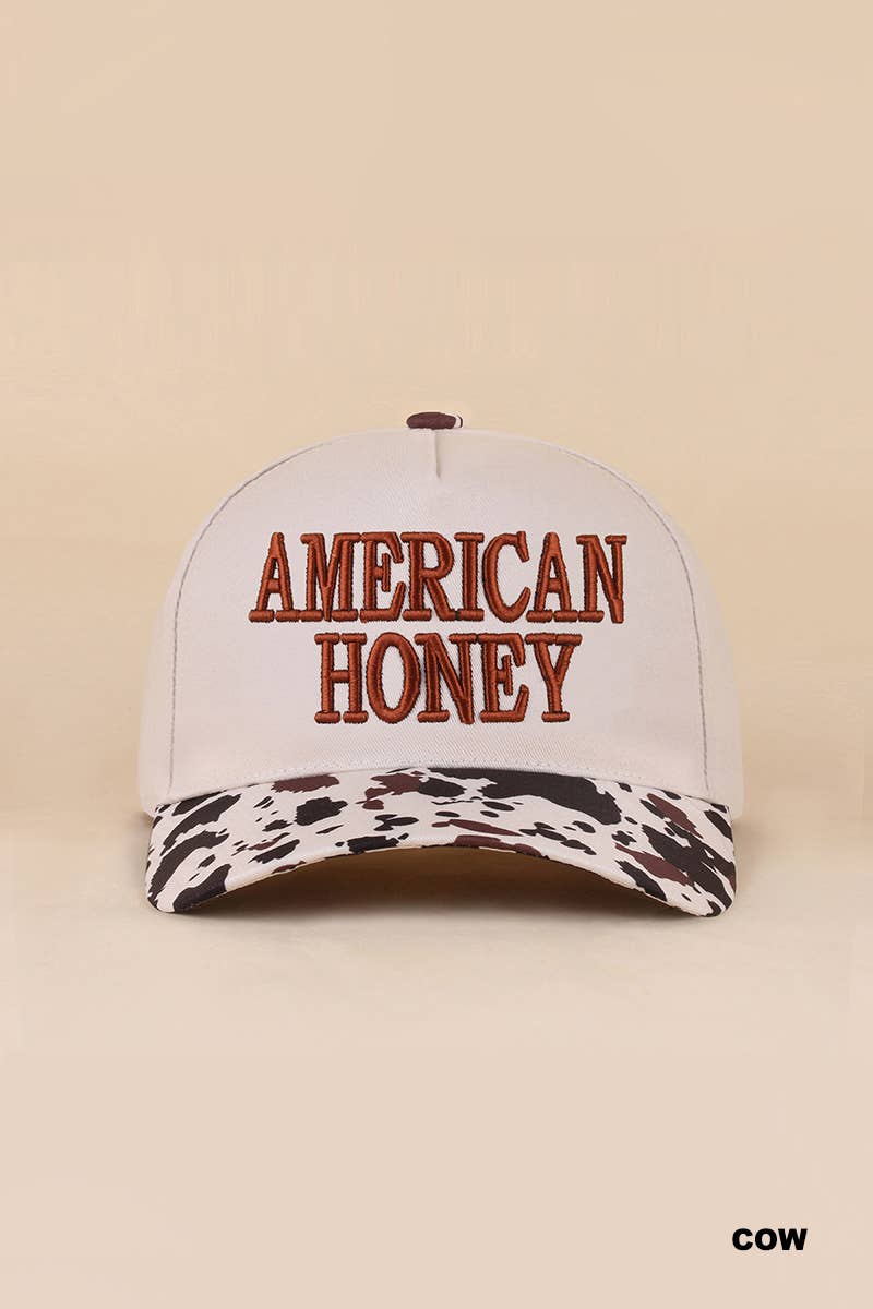 American Honey Two Tone Canvas Cotton Cap