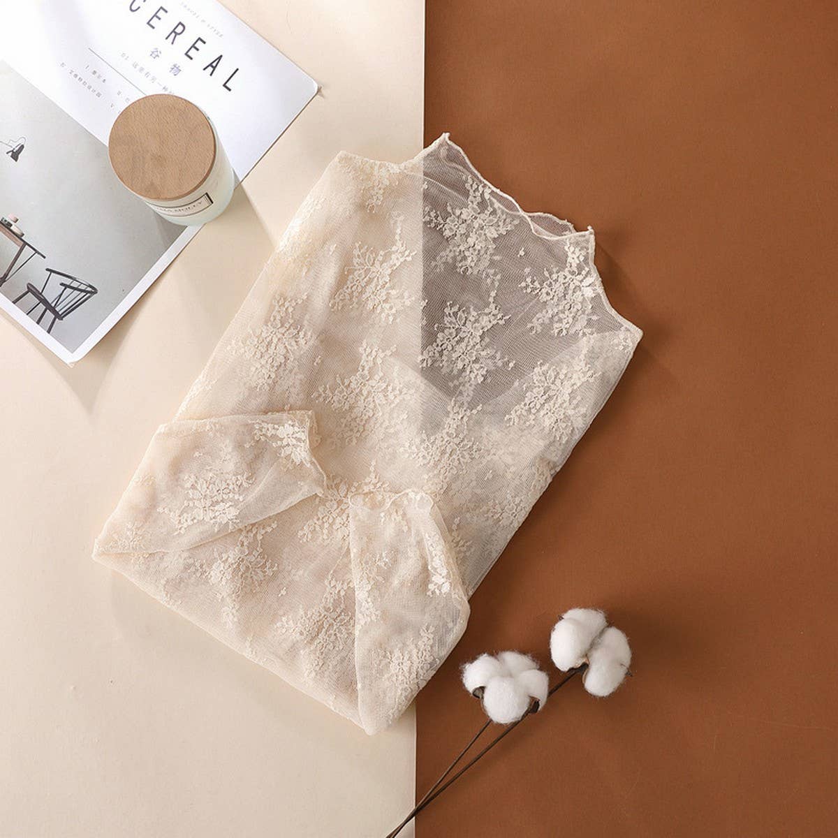 New Sheer Lace Top