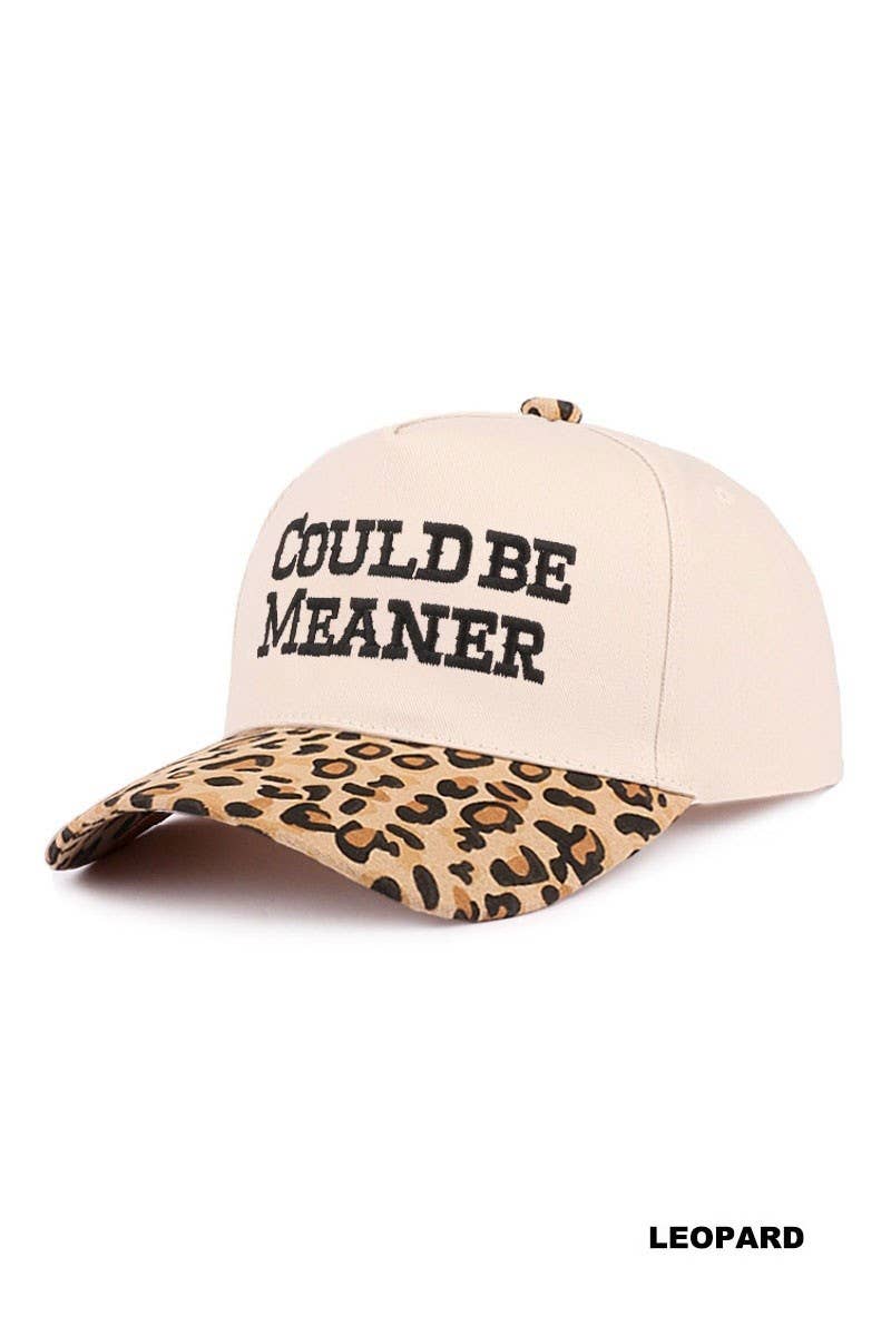 Could Be Meaner Two Tone Cotton Cap