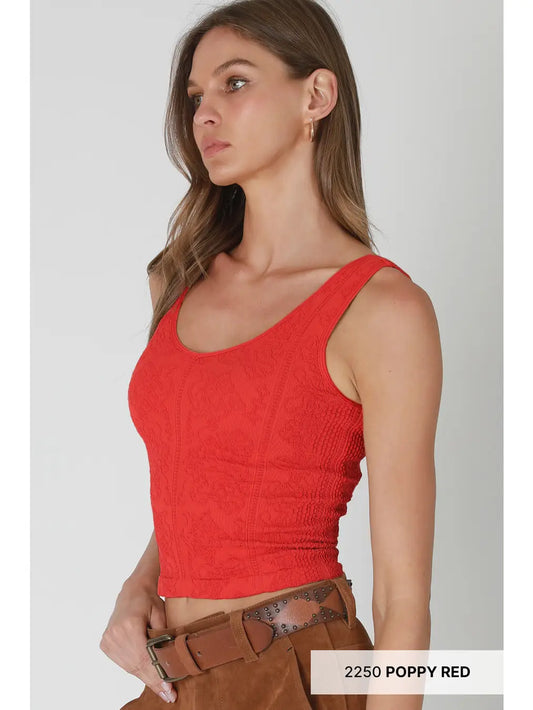 NEW NIKIBIKI REVERSIBLE LACE TANK OS