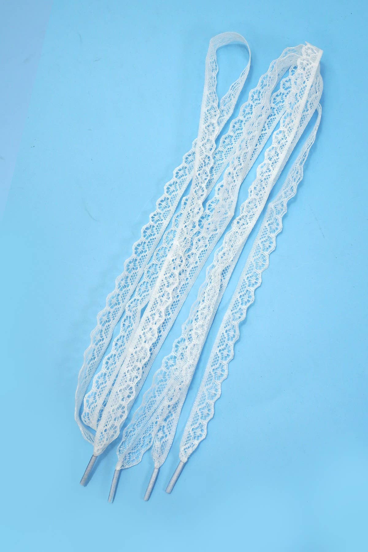 CHANTILLY LACE RIBBON BOW PAIR SHOE LACES | 40SD111