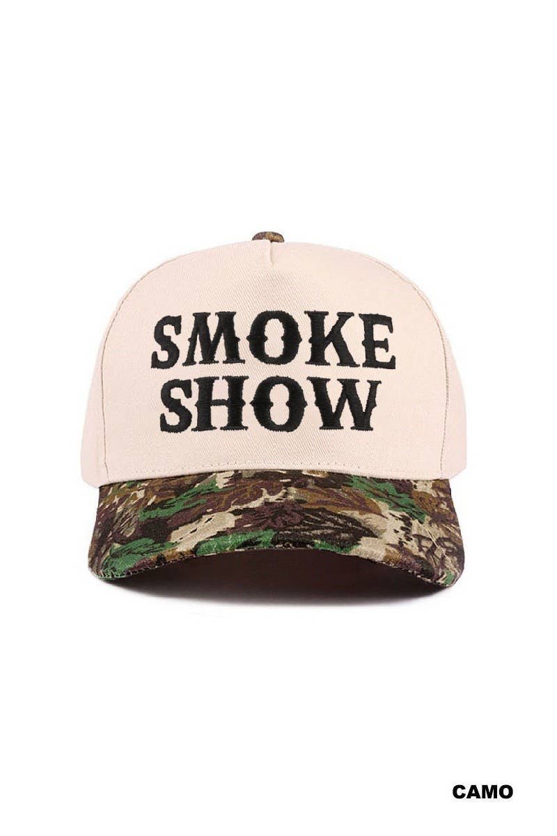 Smoke Show Two Tone Canvas Cotton Cap