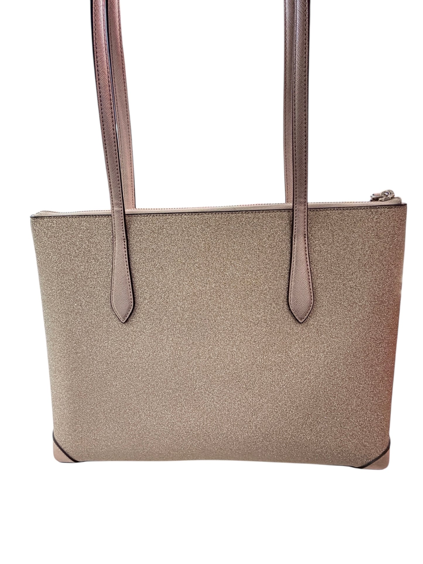 Kate Spade Large Shimmer Tote Bag Rose Gold