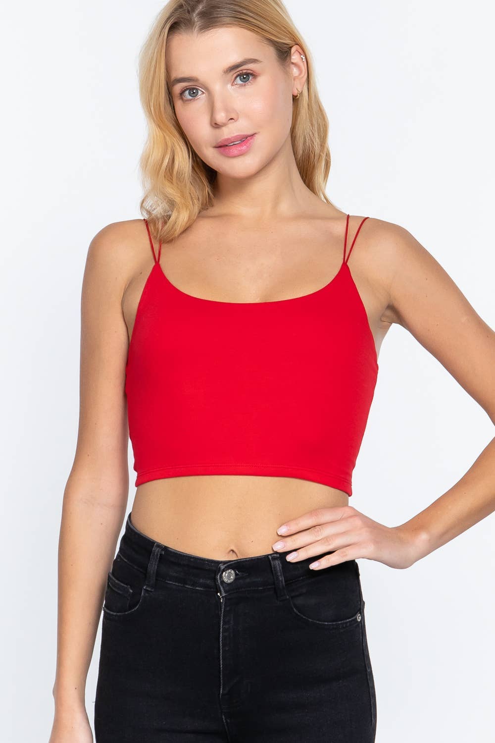 *NEW* Round Neck Cami Crop Top