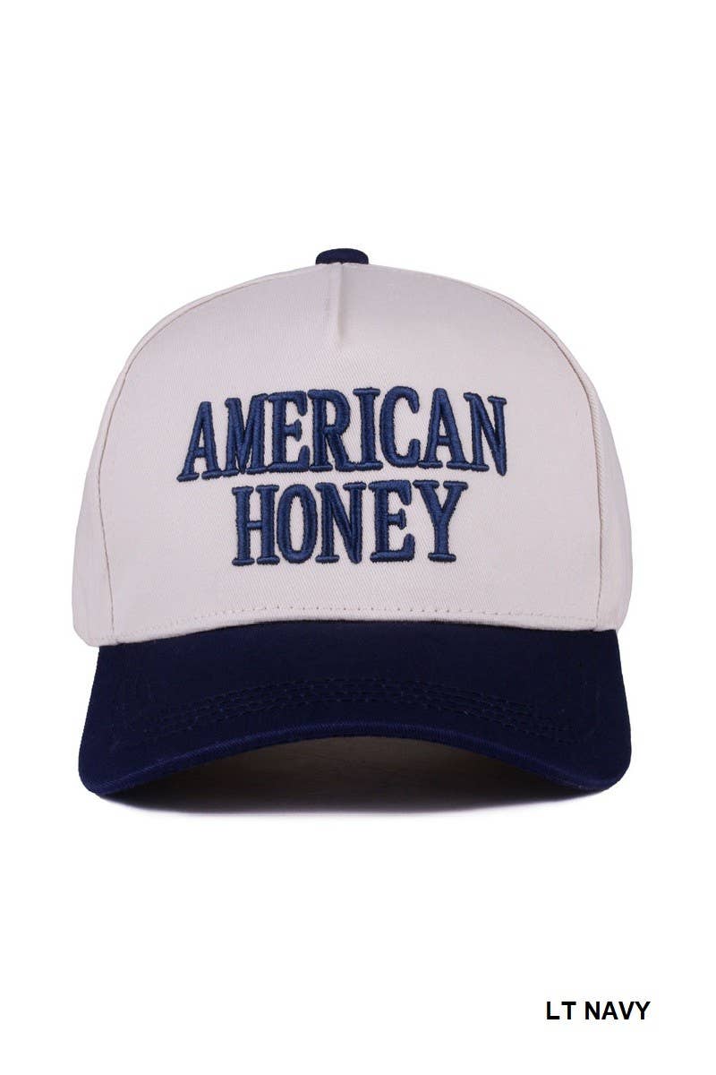American Honey Two Tone Canvas Cotton Cap