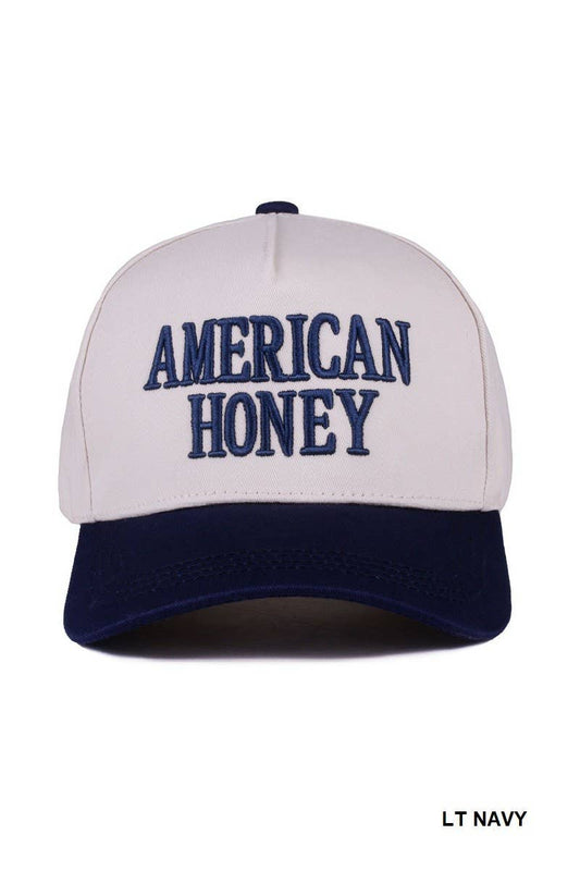 American Honey Two Tone Canvas Cotton Cap