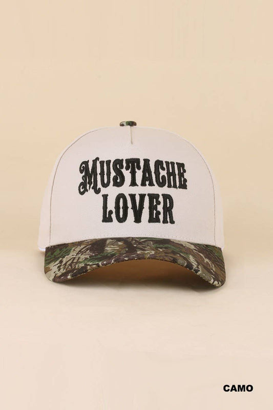 Mustache Lover Two Tone Snapback Hat