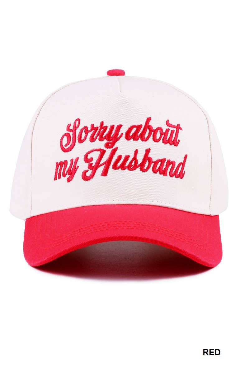 Sorry About My Husband Cap