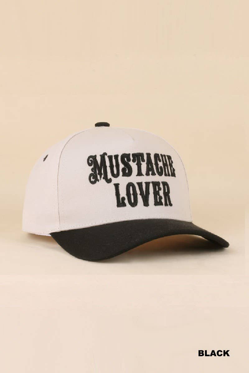 Mustache Lover Two Tone Snapback Hat
