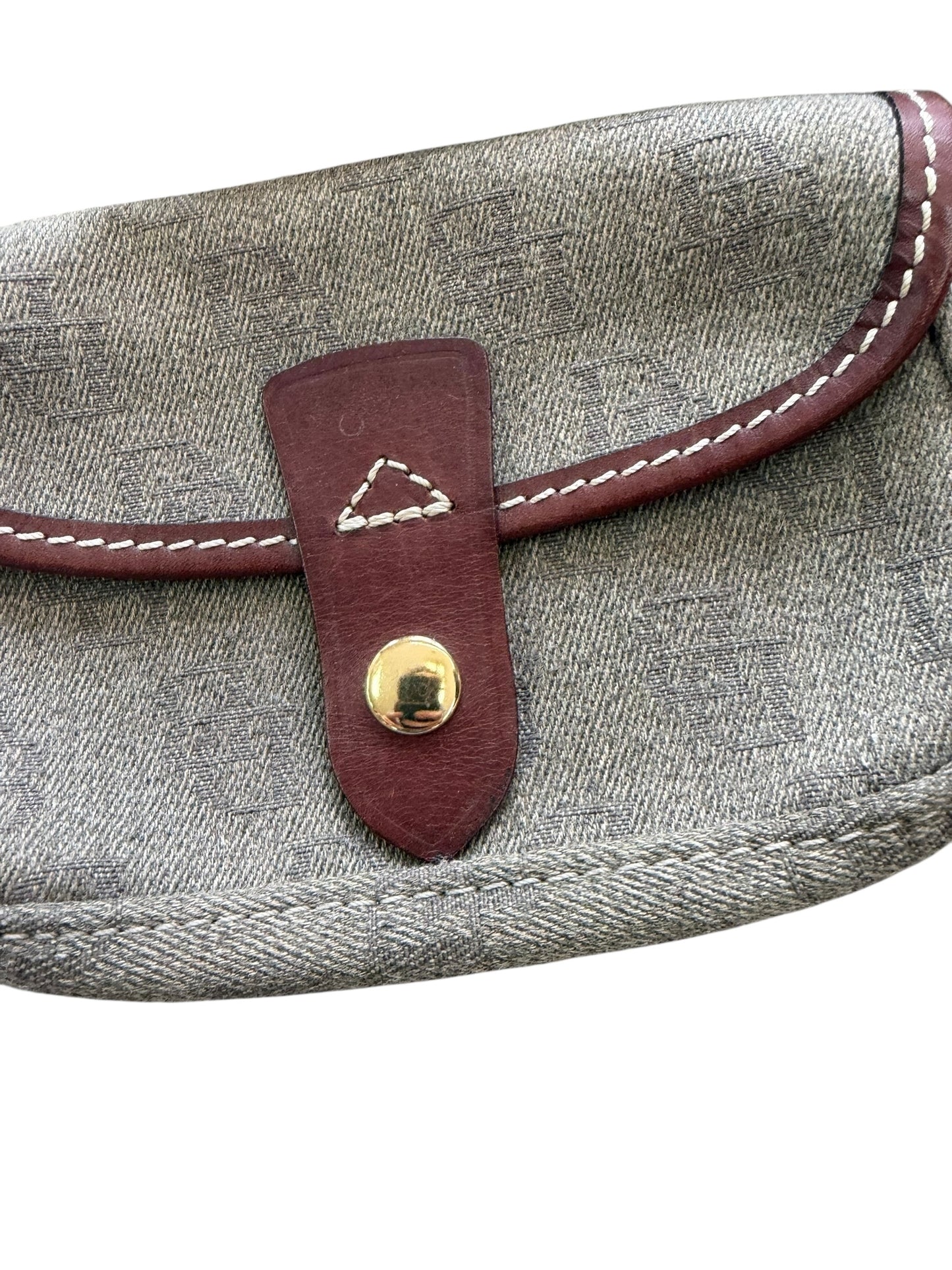 Dooney & Bourke Monogram Canvas Wristlet Wallet Vintage