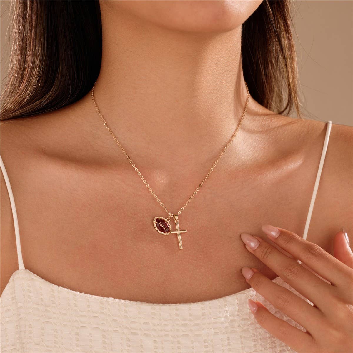 Gameday Sports Enthusiast Cross Necklace | 40NK9711
