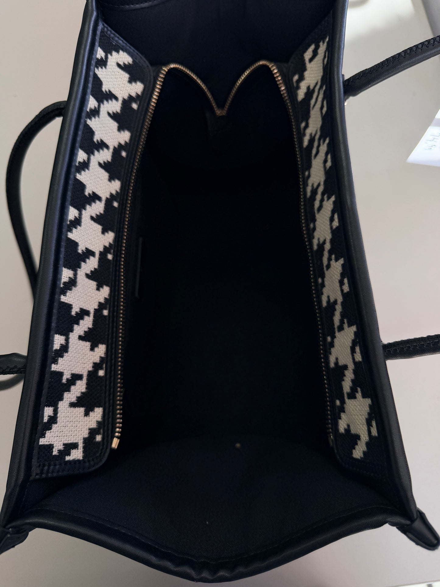 KATE SPADE Ella Houndstooth Tote Bag