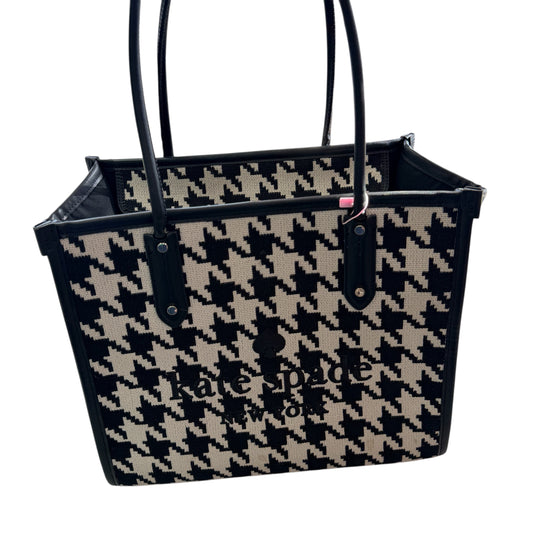 KATE SPADE Ella Houndstooth Tote Bag