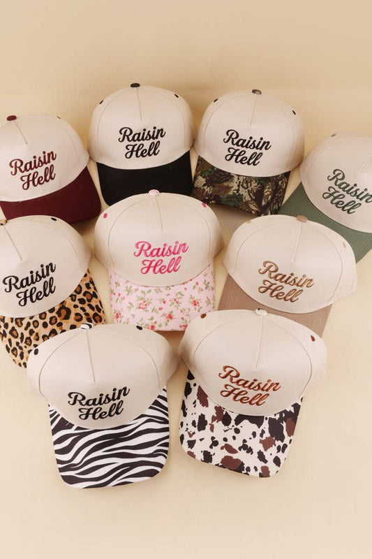 Raisin Hell Two Tone Snapback Hat