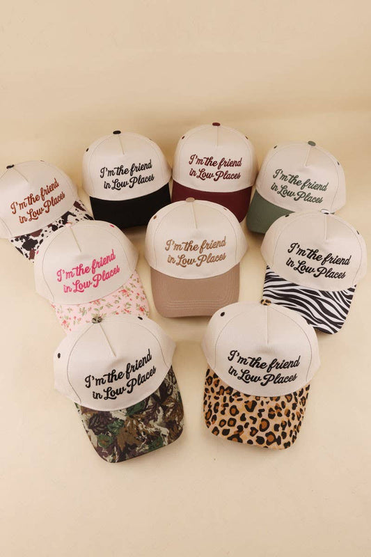 I'm The Friend In Low Places Two Tone Snapback Hat