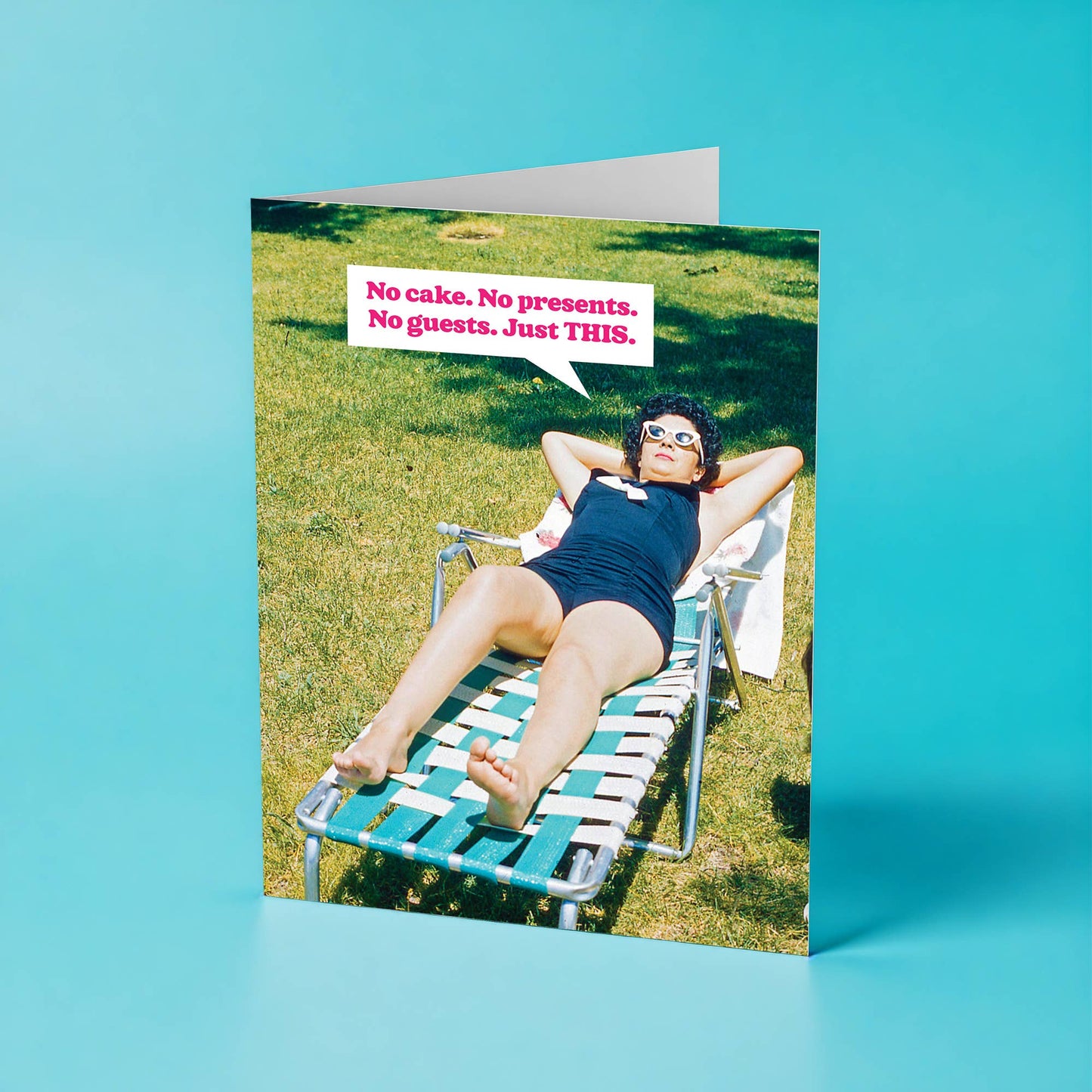 Funny Birthday Card – JUST THIS – Vintage Sassy Humor