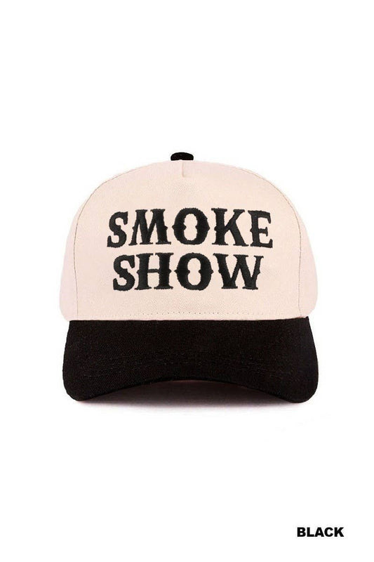 Smoke Show Two Tone Canvas Cotton Cap