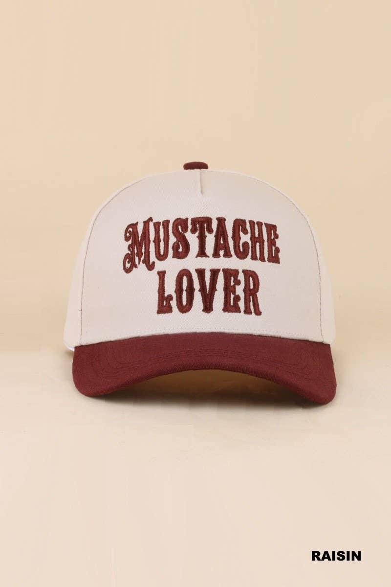 Mustache Lover Two Tone Snapback Hat