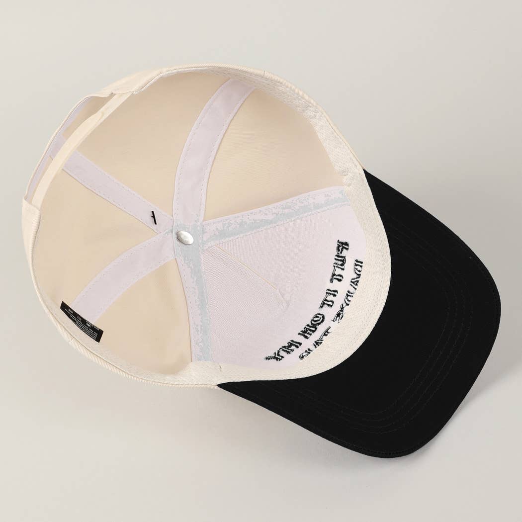 Put It On My Dad's Tab Embroidery Two-Tone Hat