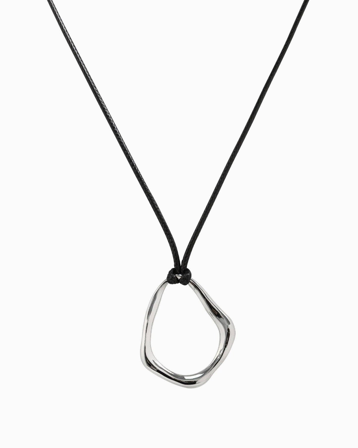 Abstract Wave Cord Necklace