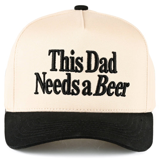 C.C THIS DAD NEEDS A BEER Letter Trucker Cap
