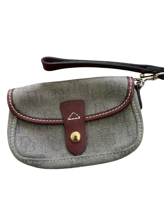 Dooney & Bourke Monogram Canvas Wristlet Wallet Vintage
