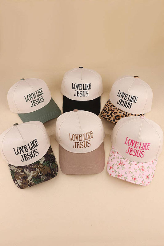 Love Like Jesus Two Tone Cotton Hat
