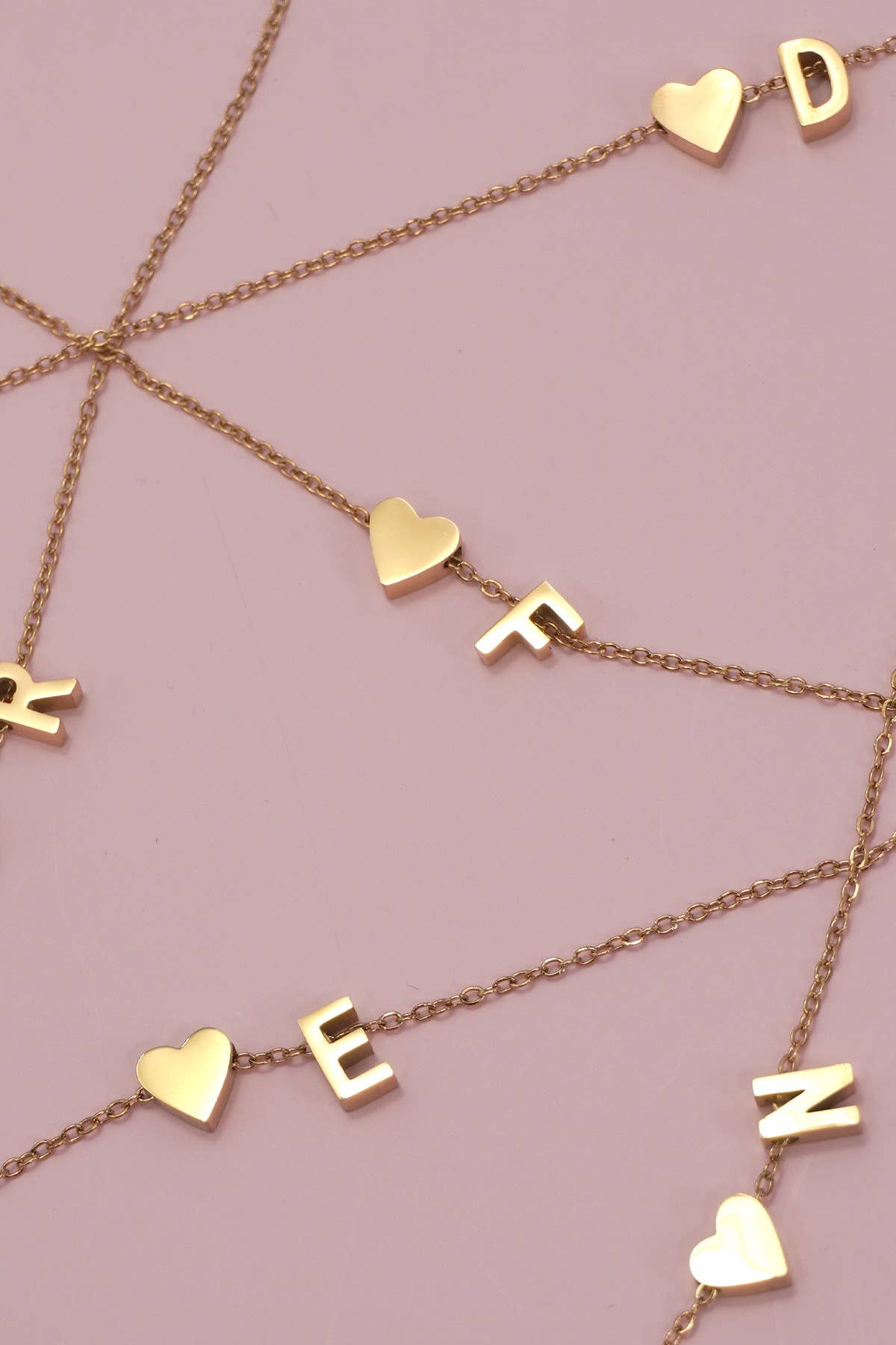 18K STAINLESS STEEL TARNISH FREE INITIAL NECKLACE | 40NK9440