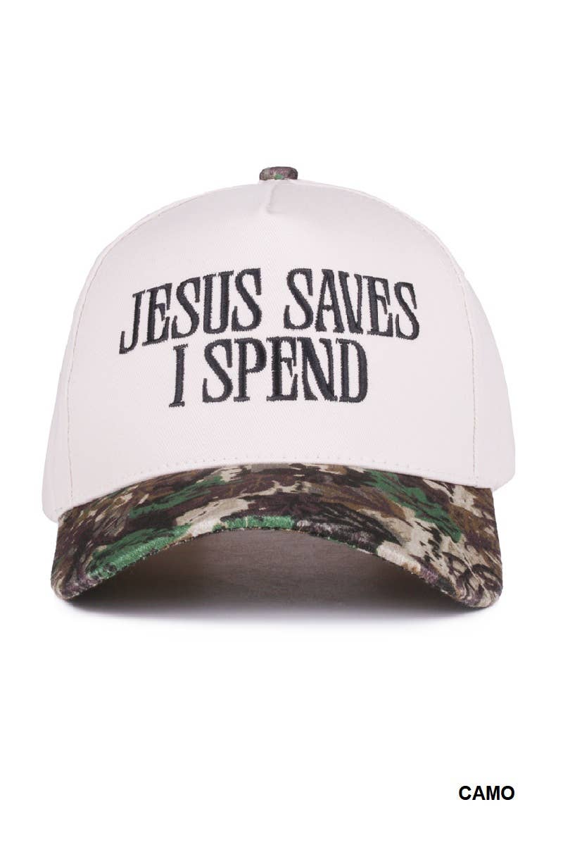 Jesus Saves I Spend Cap
