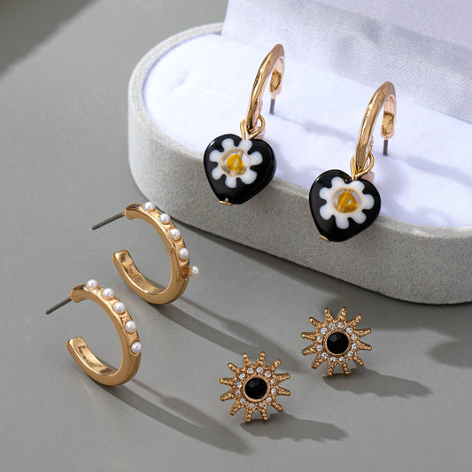 HUGGIE TRIO EARRINGS | 80E61515