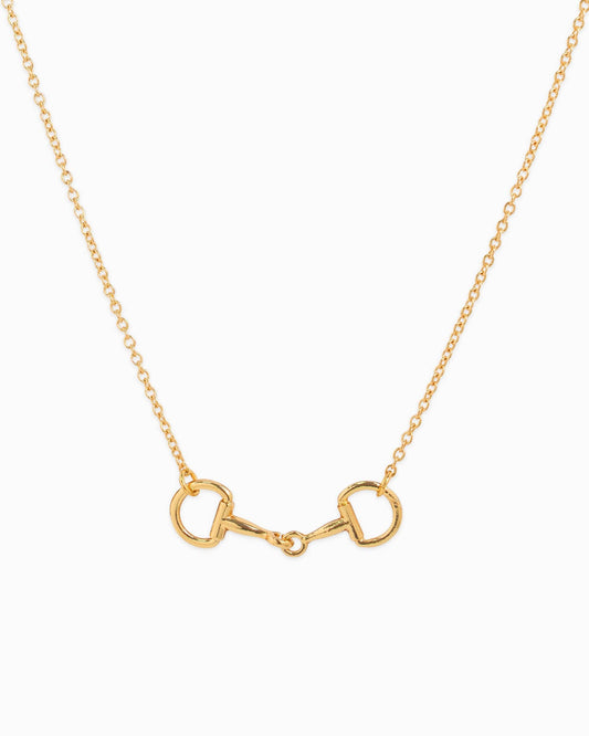 Western Double Linked Horsebit Necklace