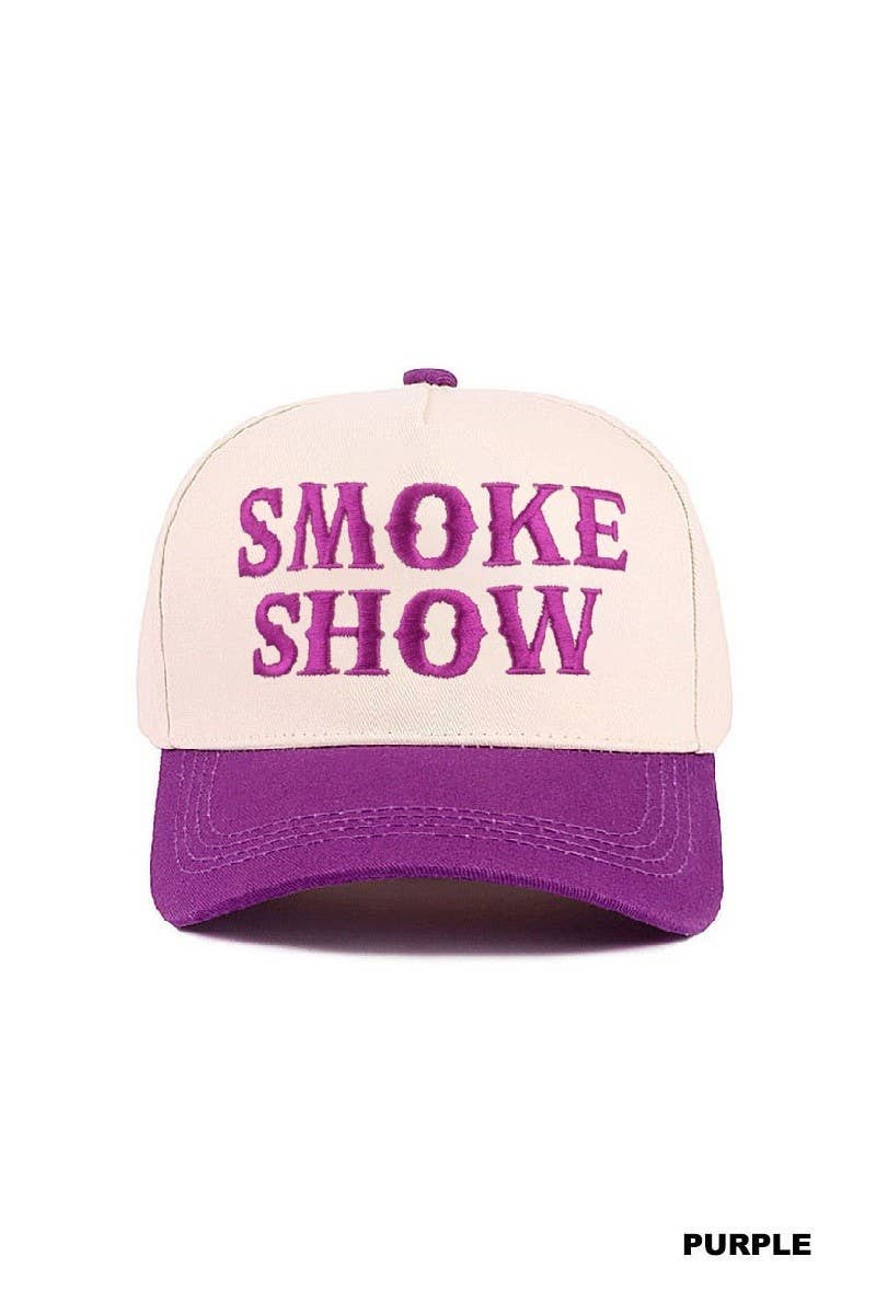 Smoke Show Two Tone Canvas Cotton Cap