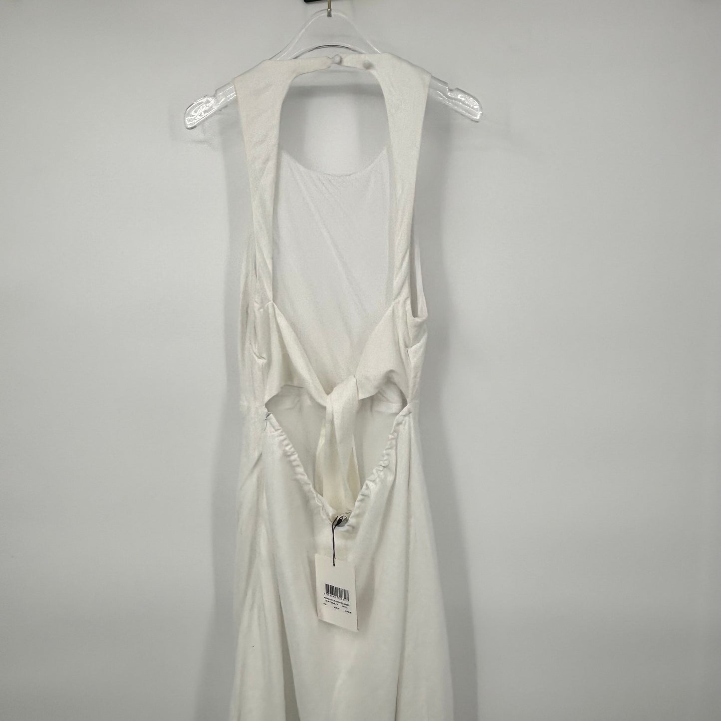 New Dissh Andrea White Linen Maxi Dress Womens 12