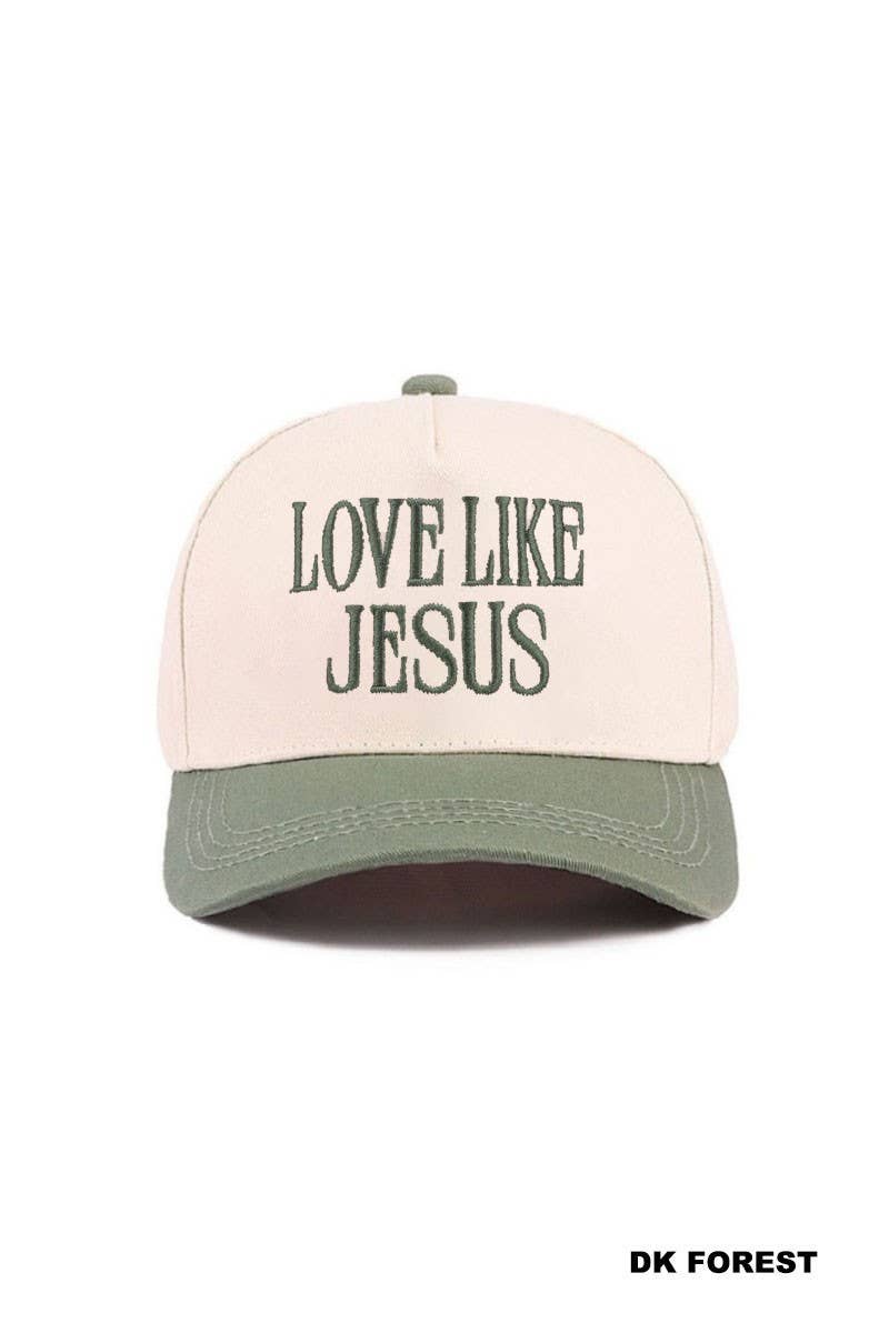 Love Like Jesus Two Tone Cotton Hat
