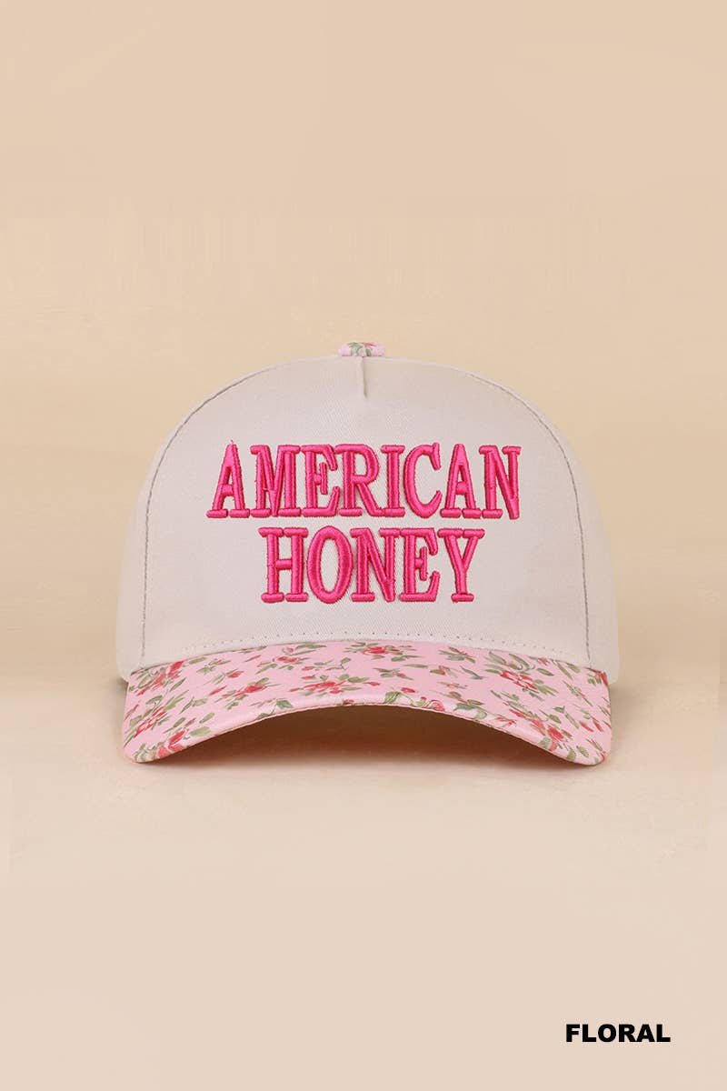 American Honey Two Tone Canvas Cotton Cap